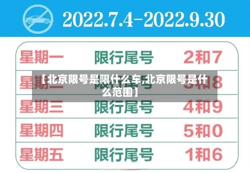 【北京限号是限什么车,北京限号是什么范围】