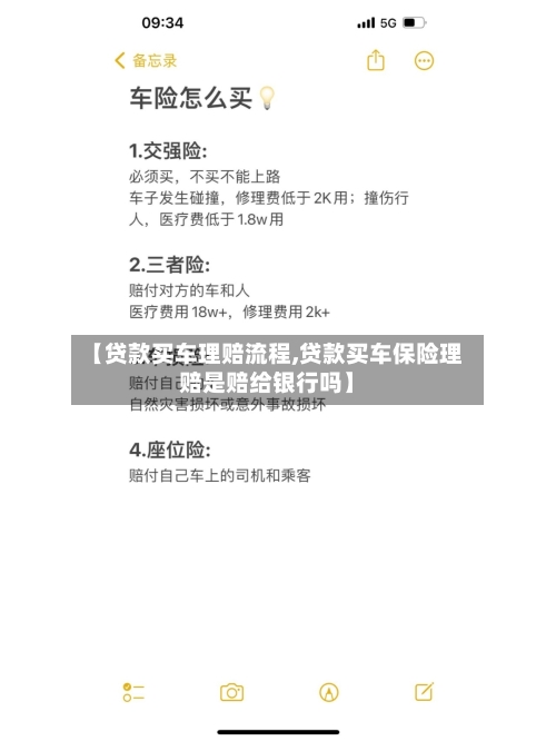 【贷款买车理赔流程,贷款买车保险理赔是赔给银行吗】