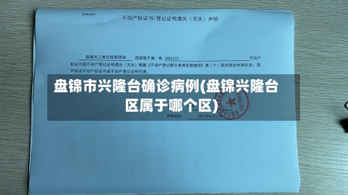 盘锦市兴隆台确诊病例(盘锦兴隆台区属于哪个区)-第2张图片