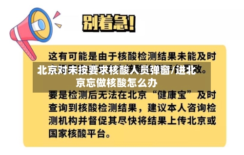北京对未按要求核酸人员弹窗/进北京忘做核酸怎么办-第2张图片