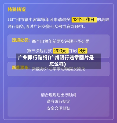 广州限行贴纸(广州限行违章图片是怎么样)-第2张图片