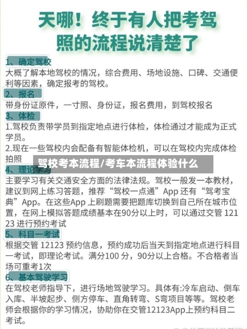 驾校考本流程/考车本流程体验什么
